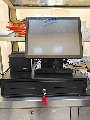 POS machine plus software printer cash box full package 1 year warranty plus software