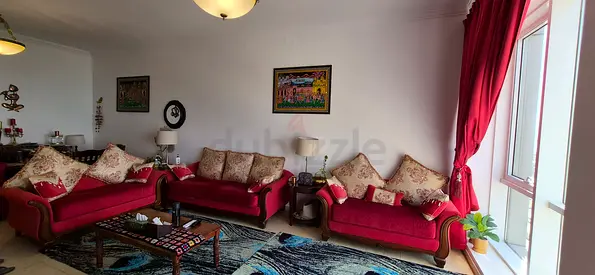 Sofa set Homecentre 7 seater Red color