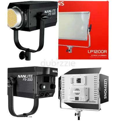 Nanlite fs300 -- fs200 -- godox litemons LP1200R