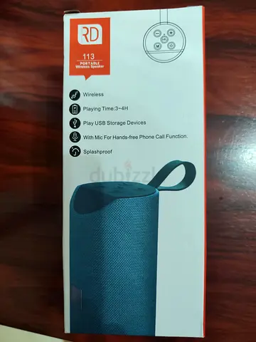 Portable RD 113 Bluetooth Speaker - Splashproof, Hands-free Mic