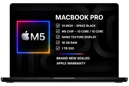 MacBook Pro M5 Nano Texture Display 14” 16GB RAM - 1TB SSD