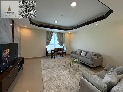Apartment for annual rent in Corniche Tower 🏙️ | Room and lounge | 900 square feet | City view 🌇 | Parking 🚗 | Distinctive location | Ready to live immediately