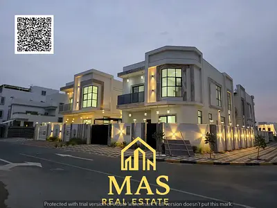🏡 فيلا سكنية استثمارية للبيع في الزاهية – عجمان | زاوية (Corner) على شارعين | سوبر ديلوكس حجر رخام