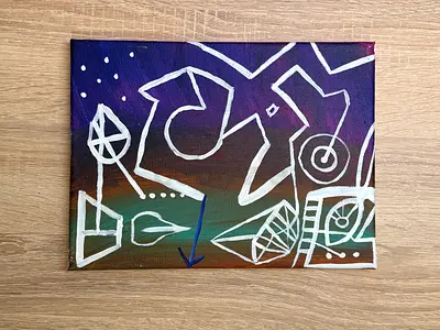 Night, 2023 — acrylic on canvas 20x15. Private collection, signed