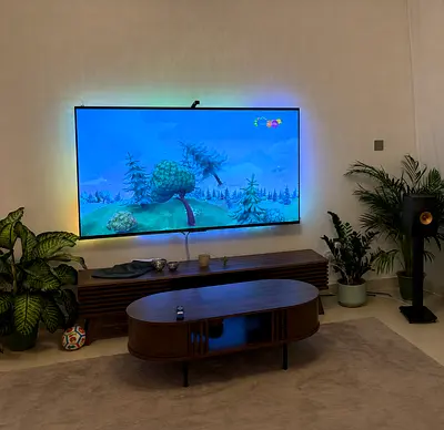 TCL 75C645 tv + govee ambient light