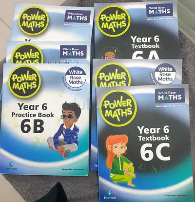 Set of Power Maths Year 6 Textbooks  Practice Books (6A, 6B, 6C) - White Rose Maths Edition