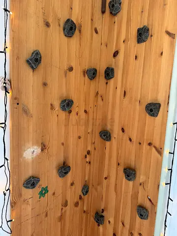 rock climbing wall