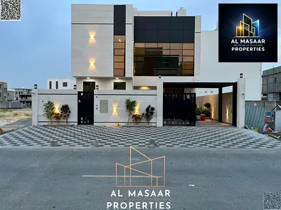 In the Al Bahia area, a luxurious villa with 6 rooms and a rooftop terrace, fully air-conditioned, in a prime location.