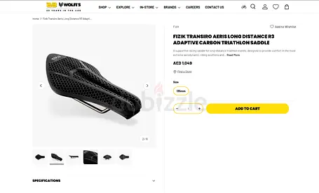 Brand new fizik transiro aeris TT saddle with mount