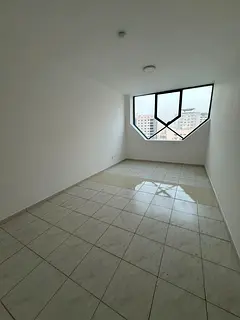 1-bedroom apartment for annual rent in Sharjah, Al Majaz 2, near Lulu Hypermarket. Central AC, centr