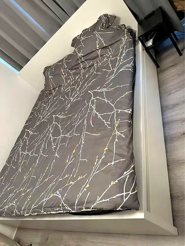 Ikea malm bed with mattress/ king size