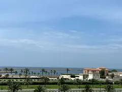 2 bedrooms and living room with spacious layout, balcony with sea view, modern finishing, large hall