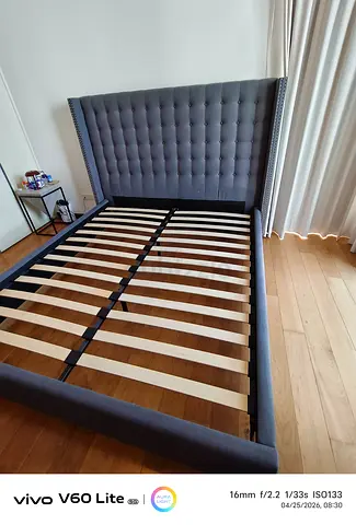 Fabric bed with outman storage only bed fram