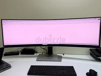 Samsung UltraWide Curved Monitor with Stand - 49-inch (Almost New - 2 months) WhatsApp 0555721212