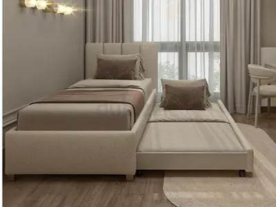 New 90*200 single with 2 matresses Bed