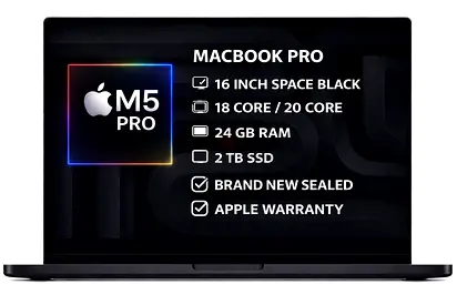 MacBook Pro M5 Pro 24GB RAM / 2TB SSD - 16” Space Grey