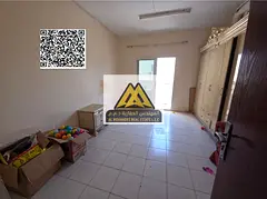 A spacious 1-bedroom apartment with a living room for annual rent in Al Rashidiya 3 – Ajman. It fe