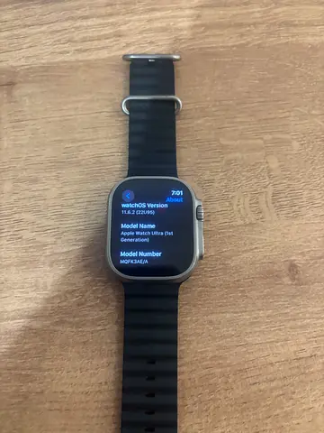 Apple Watch Ultra (Series) in Good Condition with Black Sport Band