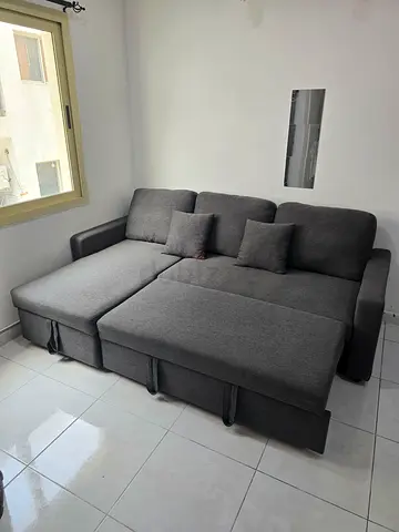 L SHAPE SOFA BED