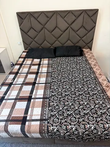 FULL BEDROOM SET Queen size bed frame + Mattress + Vanity Table Chair + Bedside table