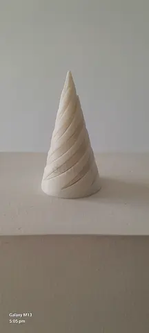 3D prints spiral fidget toy smooth