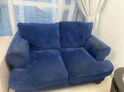 Dark blue 3-piece living room sofa set (negotiable price)