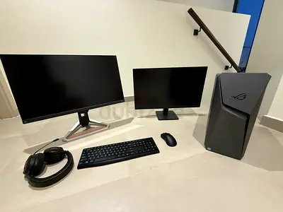 PC for sale and two monitors