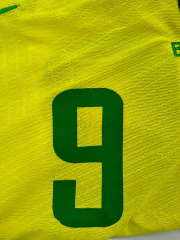 Yellow Football/Soccer Jersey with Number 9