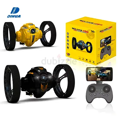 Remote Control Stunt Bounce Car with Dual Wheels and Smartphone Controller