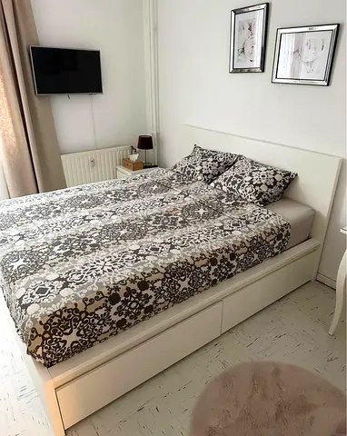 Ikea malm king bed with ikea mattress like new