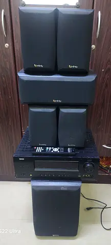 DENON AMPLIFIER INFINITY SPEKERS 5. 1 full set
