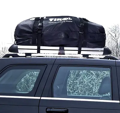 15 cu ft Rooftop Cargo Carrier Bag – Waterproof 425 L Car Roof Rack Luggage Bag