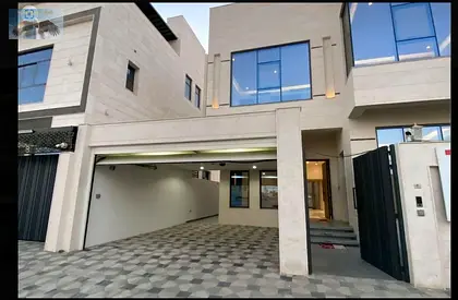 The most beautiful villa, first occupancy, for annual rent in Ajman, with a prime location and elegant design, close to all services.