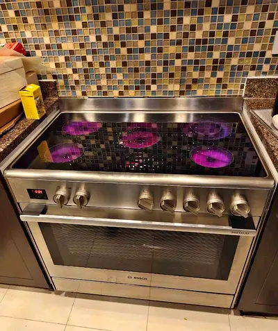 Bosch Stainless Steel Electric Cooker with Ceramic Hob and Oven