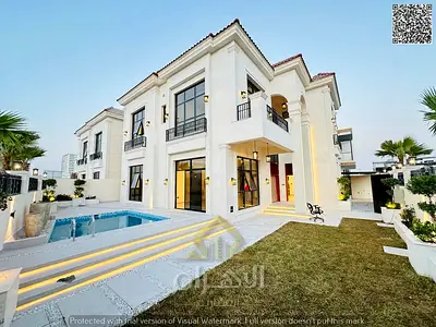 With only a 20% down payment | Own a luxury villa in Al Yasmin, Ajman | 6 master bedrooms (G+2) | With a swimming pool and 8,000 sq ft green garden