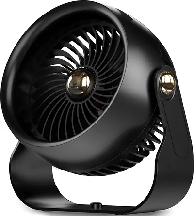 3169 - Desk Fan, 6 Inch Quiet Air Circulator Fan, 4 Speeds with Strong Airflow, 270° Rotate Portable