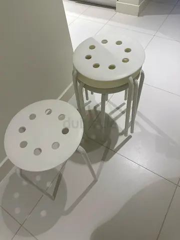 IKEA white stools- 4 pieces