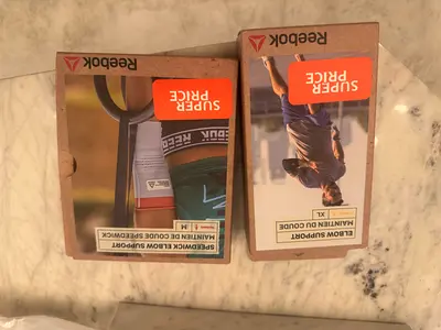 Reebok Elbow Support Sleeves - Pair, New (M  XL available)