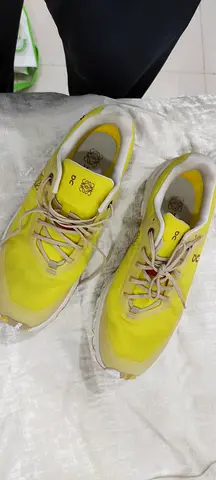 Yellow On Running Sneakers - Womens Size (pre-owned) Loewe x On Cloudventure running shoes.