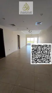 Apartment for rent in Al Bustan – Ajman, 1 master bedroom + living room, 2 bathrooms, balcony, bui