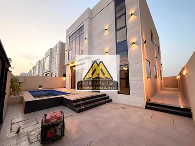 فيلا للبيع في الزاهية عجمان | 4 غرف ماستر | مسبح خاص | حجر أبيض | شامل رسوم التسجيل | فرصة استثمارية