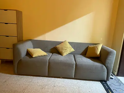 Grey 3-Seater Sofa in Good Used Condition