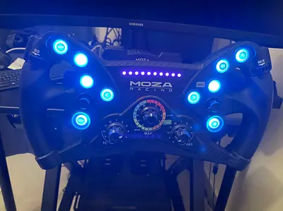 Moza R12 with KS Formula Wheel, FANATEC CSL Elite V2 and NLR GTTrack Simrig