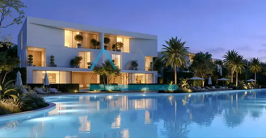 Lagoon Front Corner 5BR Villa Dunes Lunaya For Sale Near Park Resorts Dubai