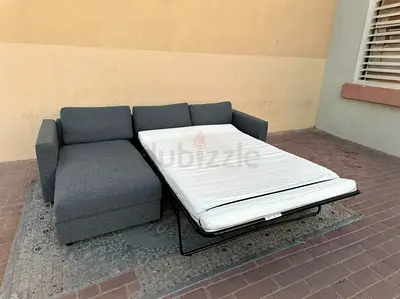 IKEA vimle L Shape Sofa Bed Dark grey Good condition