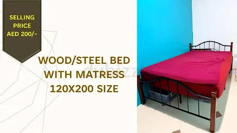BED WITH MATTRESS  120X200 SIZE