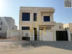 Villa with street and alley roof in Al Zahia, luxury design + central air conditioning