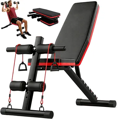 3165 - Stbmiye Adjustable Weight Bench, Full Body Workout Strength Training Bench with 175KG Large