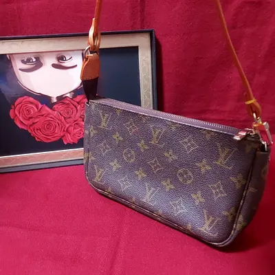 Pre-loved Louis Vuitton like Monogram Pochette Accessoire Shoulder Bag