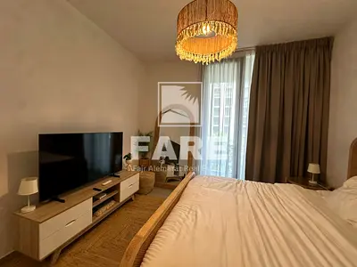 Fully Furnished Studio Apartment with Balcony for Rent in Tiraz 2, Aljada